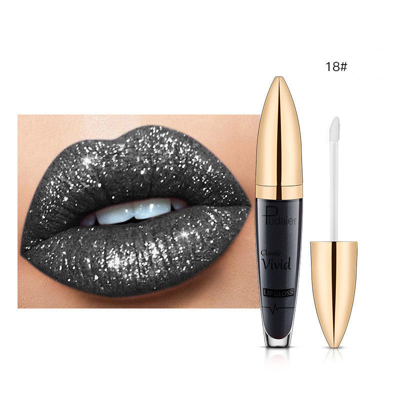 Pudaier Sip Glitter Flip Matte Shimmer Lip Gloss No Stain On Cup Diamond Lipstick Pudaier Sip Glitter Flip Matte Shimmer Lip Gloss No Stain On Cup Diamond Lipstick